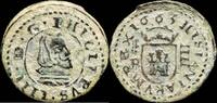 SPANISH MONARCHY  1663, 4 Maravedis Philips IV, Segovia Mint - 17 mm / 1.10 gr. TTB