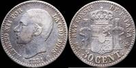 SPANISH MONARCHY 1881, 50 Centimos Alfonso XII (*8-1) - 18 mm / 2.54 gr. -
