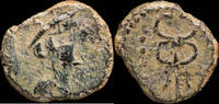 IBERIAN PUNIC REPUBLICAN Ancient Hispania - Carmo, Carmona (Sevilla) Ae Quadrans - 16 mm / 2.27 gr. -