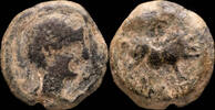 IBERIAN PUNIC REPUBLICAN Ancient Hispania - Castulo - (Jaén) AE Quadrans - 14 mm / 3.47 gr. -