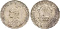 Deutsch Ostafrika: 1/2 Rupie 1897 Prachtexemplar mit feiner Patina, FDC- / FDC
