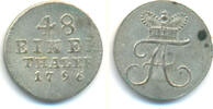 Anhalt Bernburg: 1/48 Taler 1796 Friedrich Albrecht, 1765-1796: -