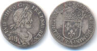 Frankreich: 1/12 Ecu Paris 1644 A Ludwig XIV, 1643-1715: TTB