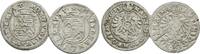 Hanau Münzenberg: Lot 2 x 3 Kreuzer Philipp Moritz, 1612-1638: -