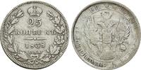Russland: 25 Kopeken St. Petersburg 1838 E Nikolaus I, 1825-1855: TTB / TTB-