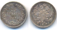Finnland: Alexander III., 1881-1894. 25 Penniä -