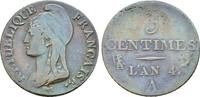 Frankreich: 5 Centimes Paris Directoire,1795-1799: -