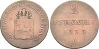 Braunschweig Calenberg Hannover: 2 Pfennig Wilhelm IV, 1830-1837: -