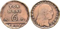 Italien Neapel und Sizilien: 8 Tornesi Ferdinand IV, 1799-1805: -