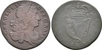 Irland: Kupfer Halfpenny Charles II, 1645-1685: -