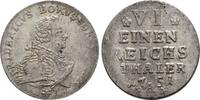 Brandenburg Preussen: 1/6 Taler Berlin Friedrich II. der Große, 1740-1786: -