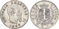 Italien: 1 Lira Turin Vittorio Emanuelle II, 1861-1878: -