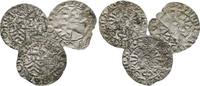 Stolberg Ortenberg: Lot 4 x Kipper 3 Kreuzer mit Titel Ferdinands III. Heinrich Volrad, 1618-1641: -