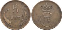 Dänemark: 5 Öre Christian IX, 1863-1906: -