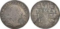 Anhalt Bernburg: 1/6 Taler Kriegsgeld Victor Friedrich, 1721-1765: -