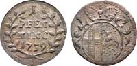 Fulda Bistum 1 Pfennig Amand v.Buseck 1737-1756 -