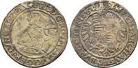 Habsburg: 10 Kreuzer Hall 1564 Ferdinand I, 1521-1564: TTB Henkelspur, vergoldet