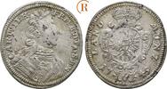 Brandenburg Ansbach: 6 Kreuzer Karl Wilhelm Friedrich, 1729-1757: -