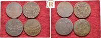 Augsburg Stadt: Lot 4 x 1 Pfennig -