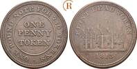 Grossbritannien: Penny Token Wales Flint Lead Works 1813 TTB