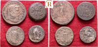 Antike. Römisches Kaiserreich: Lot 4 Münzen ( 1 x Grieche ) -