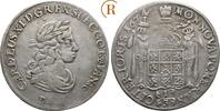 Pommern unter Schweden: 1/3 Taler Stettin 1674 Karl XI, 1660-1697: TTB