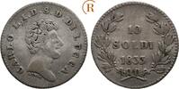 Italien Lucca: 10 Soldi Carlo Ludovico di Borbone, 1824-1847: -