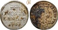 Brandenburg Ansbach: Landmünze zu 2 1/2 Kreuzer Schwabach Christian Friedrich Karl Alexander, 1757-1791: -