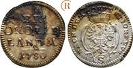 Brandenburg Ansbach: Landmünze zu 2 1/2 Kreuzer Schwabach Christian Friedrich Karl Alexander, 1757-1791: -