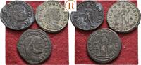 Antike. Römisches Kaiserreich: Großfollis. Lot 3 Stück -