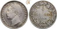 Württemberg: 1/2 Gulden Wilhelm I, 1816-1864: -