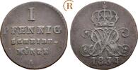 Braunschweig Calenberg Hannover: 1 Pfennig Wilhelm IV, 1830-1837: -