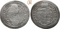 Brandenburg Ansbach: 6 Kreuzer Schwabach Johann Friedrich, 1672-1686: -