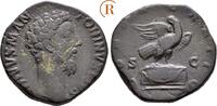 Antike. Römisches Kaiserreich: Sesterz Rom Commodus, 177-192 für Divus Marcus Aurelius -