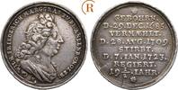 Brandenburg Ansbach: Silbermedaille von Vestner auf seinen Tod Wilhelm Friedrich, 1703-1723: -