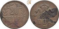 Deutsch Ostafrika: 20 Heller 1916 T TTB