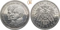 Kaiserreich Anhalt: 5 Mark auf die Silberhochzeit 1914 A Friedrich August III, 1904-1918: FDC- aus PP, Randfehler, kleiner Kratzer
