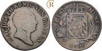 Bayern: 6 Kreuzer mit dem Königswappen Maximilian I. Joseph, 1806-1825: -