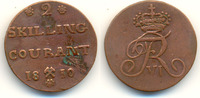 Norwegen: Friedrich VI., 1808-14: 2 Skilling. -