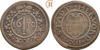 Herford Stadt: Kupfer 12 Pfennig Friedrich Wilhelm von Brandenburg Preussen, 1647-1680: -