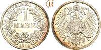Kaiserreich Kleinmünzen 1 Mark 1914 A FDC