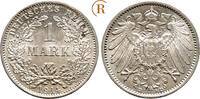 Kaiserreich Kleinmünzen 1 Mark 1914 D FDC
