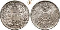 Kaiserreich Kleinmünzen 1 Mark 1914 D FDC