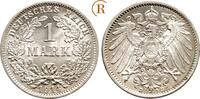 Kaiserreich Kleinmünzen 1 Mark 1914 D FDC