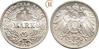 Kaiserreich Kleinmünzen 1 Mark 1914 G FDC