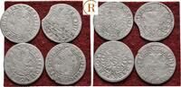 Habsburg: Lot 4 x 3 Kreuzer Ferdinand II, 1619-1637: -