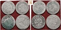 Habsburg: Lot 4 x 3 Kreuzer Ferdinand II, 1619-1637: -