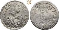Habsburg: 3 Kreuzer Hall Sigismund Franz, 1663-1665: -