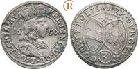 Habsburg: 3 Kreuzer Hall Erzherzog Ferdinand Karl, 1632-1662: -