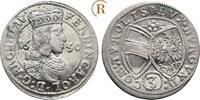 Habsburg: 3 Kreuzer Hall Erzherzog Ferdinand Karl, 1632-1662: -